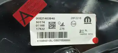 Peça sobressalente para automóvel em segunda mão farol / farolim direito por fiat 500 e new 500 icon hb referências oem iam 52140394 52227074 521403940