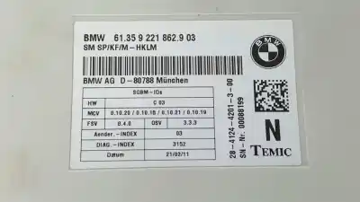 Second-hand car spare part electronic module for bmw x6 (e71) xdrive40d oem iam references 613592218629  9221862