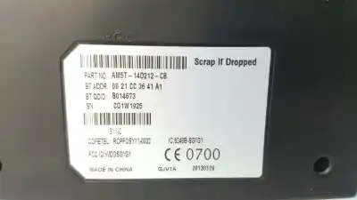 Second-hand car spare part audio system / radio cd for ford fiesta (cb1) ambiente oem iam references 2016490 am5t14d212pa / am5t14d212cb am5t-14d212-pa