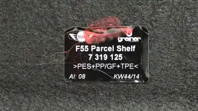 Pezzo di ricambio per auto di seconda mano vassoio posteriore per mini mini (f56) cooper riferimenti oem iam 51467319125  