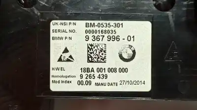 Peça sobressalente para automóvel em segunda mão quadrante por mini mini (f56) cooper referências oem iam 62106843993  
