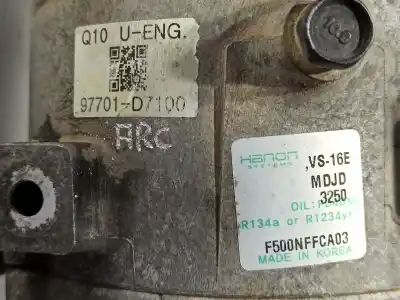 Автозапчастина б/у компресор кондиционера для hyundai tucson klass bluedrive посилання на oem iam 97701d7100  97701-d7100