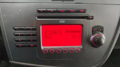Second-hand car spare part audio system / radio cd for seat leon (1p1) reference oem iam references 1p1035186b  1p1035186bn87