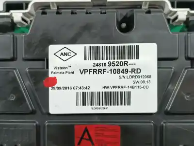 Peça sobressalente para automóvel em segunda mão quadrante por renault captur adventure referências oem iam 248109523r  248109520r