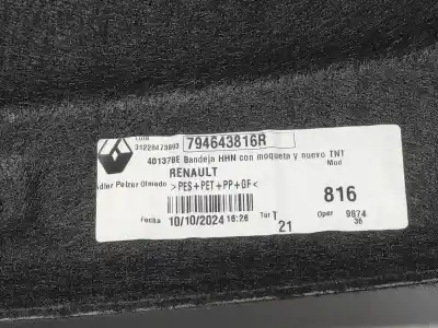 Peça sobressalente para automóvel em segunda mão chapeleira por renault austral tce 160 referências oem iam 794643816r  