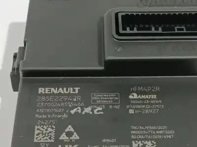 Peça sobressalente para automóvel em segunda mão módulo eletrônico por renault austral tce 160 referências oem iam 285e22942r  