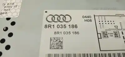 Second-hand car spare part audio system / radio cd for audi a4 b8 (8k2) 2.0 tdi oem iam references 8r1035186 8r1035186 8r1035186