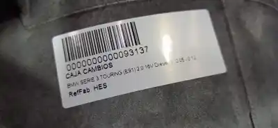 Pezzo di ricambio per auto di seconda mano riduttore per bmw 3 touring (e91) 320 d riferimenti oem iam hes hes hes