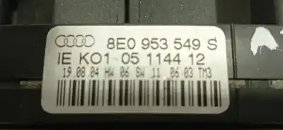Pezzo di ricambio per auto di seconda mano controllo della luce per audi a4 berlina (8e) 2.0 tdi 16v (103kw) [2.0 ltr. - 103 kw tdi] riferimenti oem iam 4e0953503b 8e0953549s 4e0953503b