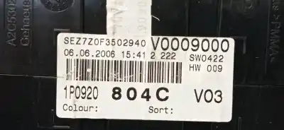 Peça sobressalente para automóvel em segunda mão QUADRANTE por SEAT LEON (1P1)  Referências OEM IAM 1P0920804C 1P0920804C 1P0920804C