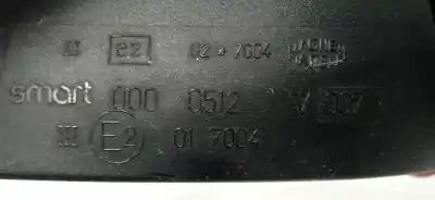 Peça sobressalente para automóvel em segunda mão espelho retrovisor direito por smart coupe 0.6 turbo cat referências oem iam 0000512  0000512