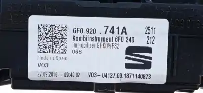 Автозапчастина б/у панель інструментів для seat ibiza (kj1) fr 116 cv / 85 kw посилання на oem iam 6f0920741a