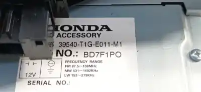 İkinci el araba yedek parçası GPS NAVIGASYON SISTEMI için HONDA CR-V  OEM IAM referansları BD7F1P0  39540T1GE011M1
