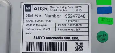 Автозапчасти б/у многофункциональный дисплей за opel astra j lim. excellence ссылки oem iam 95247248  