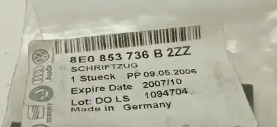 Second-hand car spare part front badge for audi a4 avant (8e) a4 avant 8e oem iam references 8e0853736b 8e0853736b 8e0853736b