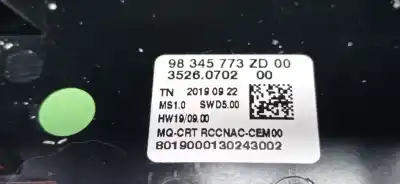 Second-hand car spare part multifunction display for citroen berlingo live m oem iam references 98345773zd 98345773zd 98345773zd