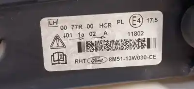 Peça sobressalente para automóvel em segunda mão farol / farolim esquerdo por ford focus lim. (cb4) titanium referências oem iam 8m5113w030ce  8m5113w030ce