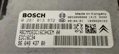 Second-hand car spare part ecu engine control for peugeot 308 confort oem iam references 9664843780 edc16c34 0281013872