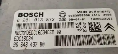 Second-hand car spare part ecu engine control for peugeot 308 confort oem iam references 9664843780 edc16c34 0281013872