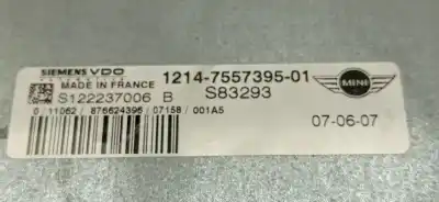 Second-hand car spare part ecu engine control for mini cabrio (r52) 1.6 cooper oem iam references 1214755739501 s122237006b 1214755739501