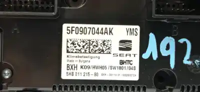 Peça sobressalente para automóvel em segunda mão comando de sofagem (chauffage / ar condicionado) por seat leon (5f1) reference referências oem iam 5f0907044ak 5f0907044ak 5f0907044ak