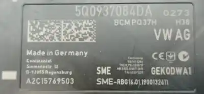 Peça sobressalente para automóvel em segunda mão módulo eletrônico por seat leon (5f1) reference referências oem iam 5q0937084da 5q0937084da 5q0937084da