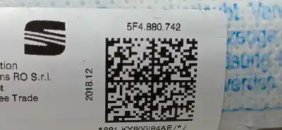 Second-hand car spare part front right curtain airbag for seat leon (5f1) reference oem iam references 5f4880742