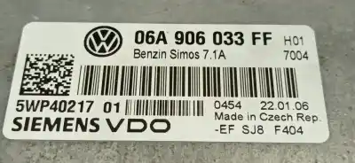 Автозапчасти б/у блок управления двигателем за seat leon (1p1) 1.6 ссылки oem iam 06a906033ff 06a906033ff 5wp4021701
