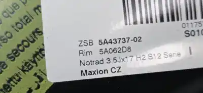 Second-hand car spare part SPARE TIRE for BMW SERIE X1 (U11) 20I SDRIVE 170 CV / 125 KW OEM IAM references   