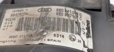 Автозапчасти б/у ЛЕВАЯ ФАРА за AUDI A4 BERLINA (8E) 1.9 TDI (96kW) 131 CV / 96 KW ссылки OEM IAM 8E0941003C  