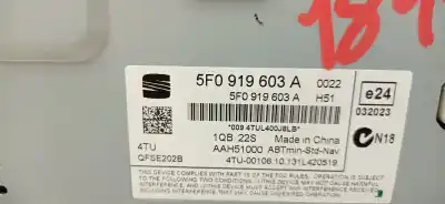 Автозапчасти б/у многофункциональный дисплей за seat leon (5f1) 1.6 tdi ссылки oem iam 5f0919603a 5f0919603a 5f0919603a