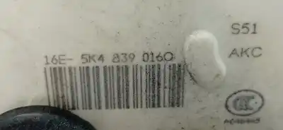 Автозапчастина б/у замок заднього правого дверя для seat leon (5f1) 1.6 tdi посилання на oem iam 5k4839016q 5k4839016q 5k4839016q