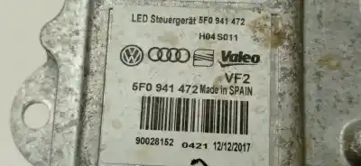 Автозапчастина б/у блок управління ксеноновими фарами для seat leon (5f1) 1.6 tdi посилання на oem iam 5f0941472 5f0941472 5f0941472