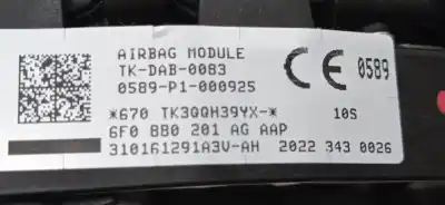 Автозапчастина б/у комплект подушки безпеки для seat leon (5f1) 1.6 tdi посилання на oem iam 3q0959655ac 5f0880204 6f0880201ag