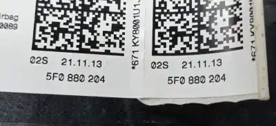Автозапчастина б/у комплект подушки безпеки для seat leon (5f1) 1.6 tdi посилання на oem iam 3q0959655ac 5f0880204 6f0880201ag