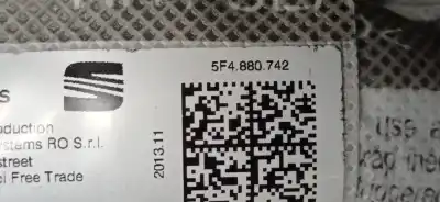 Автозапчастина б/у комплект подушки безпеки для seat leon (5f1) 1.6 tdi посилання на oem iam 3q0959655ac 5f0880204 6f0880201ag