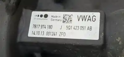 Автозапчастина б/у рульмова рейка для seat leon (5f1) 1.6 tdi посилання на oem iam 5q1423051ab 5q1423051ab 5q0909144m