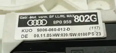 Peça sobressalente para automóvel em segunda mão motor elevador vidro dianteiro direito por audi a3 (8p) 2.0 tdi ambiente (dpf) referências oem iam 8p0959802g 8p0959802g 8p0959802g