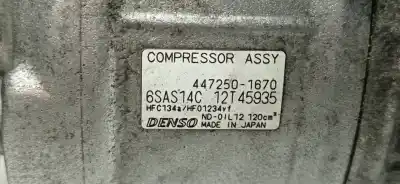Piesă de schimb auto la mâna a doua COMPRESOR DE AER CONDIȚIONAT pentru MERCEDES-BENZ CLASE B (W246) B 200 CDI (246.208) 136 CV / 100 KW Referințe OEM IAM 4472501670  