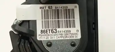 Second-hand car spare part ACCELERATOR PEDAL for CITROEN BERLINGO 100 años XL 131 CV / 96 KW OEM IAM references 9836042280  