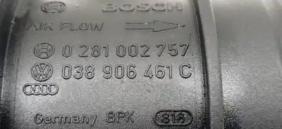 Second-hand car spare part flowmeter for seat leon (1m1) 1.9 tdi oem iam references 0281002757 0281002757 038906461c