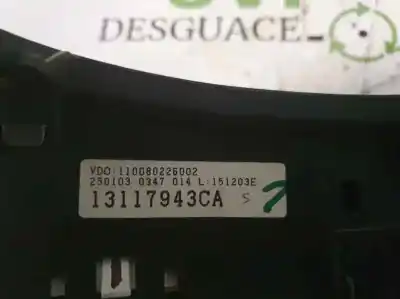 Pezzo di ricambio per auto di seconda mano pannello degli strumenti per opel corsa c comfort riferimenti oem iam 110080226002  