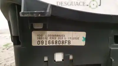 Second-hand car spare part dashboard for opel corsa c comfort oem iam references 09166808fb 88311302 110008988003