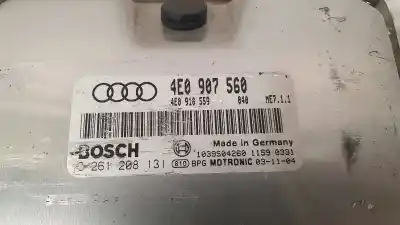 Second-hand car spare part ecu engine control for audi a8 (4e2) 3.0 v6 30v cat (asn) oem iam references 4e0907560  0261208131