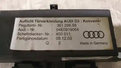 Автозапчастина б/у датчик для audi a8 (4e2) 3.0 v6 30v cat (asn) посилання на oem iam 04e0919064  36129658