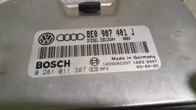 Second-hand car spare part ecu engine control for audi a6 avant (4b5) 2.5 v6 24v tdi oem iam references 8e0907401j  0281011387