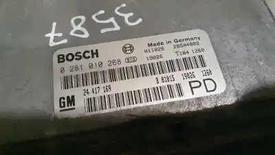 Second-hand car spare part ecu engine control for opel zafira a elegance oem iam references 24417169  0281010268