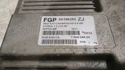 Pezzo di ricambio per auto di seconda mano centralina motore per opel corsa c silverline base riferimenti oem iam 55196352zj  