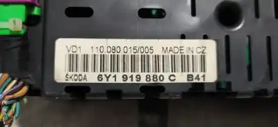 Peça sobressalente para automóvel em segunda mão quadrante por skoda fabia (6y2/6y3) comfort referências oem iam 6y1919880c  110080015