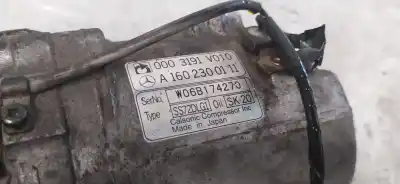 Second-hand car spare part air conditioning compressor for smart coupe básico (45kw) oem iam references a1602300111  0003191v010